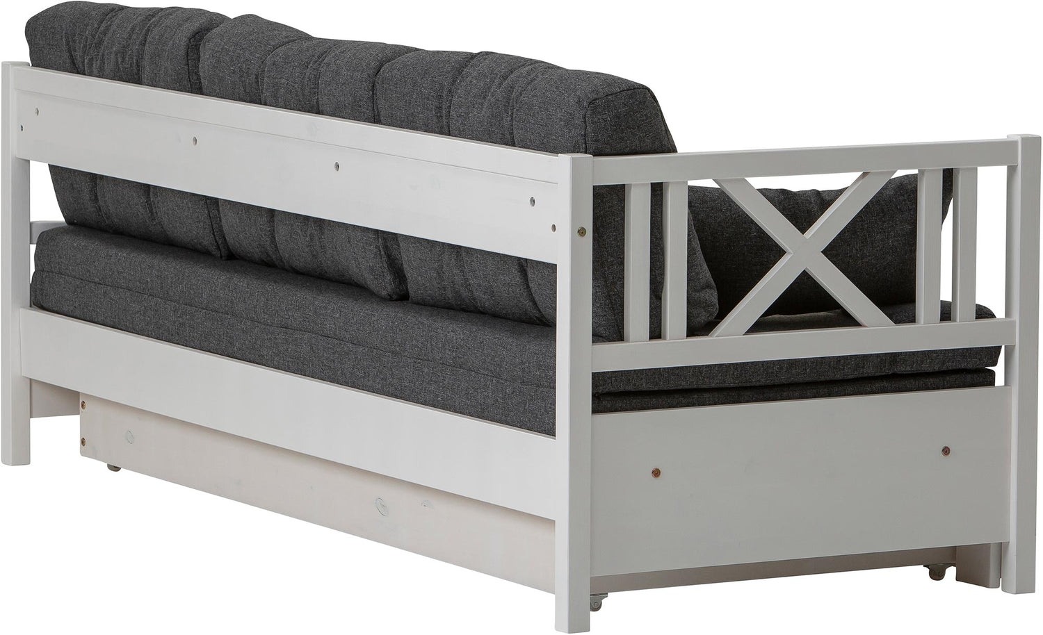 Hovi laverisohva tumman harmaat pehmusteet