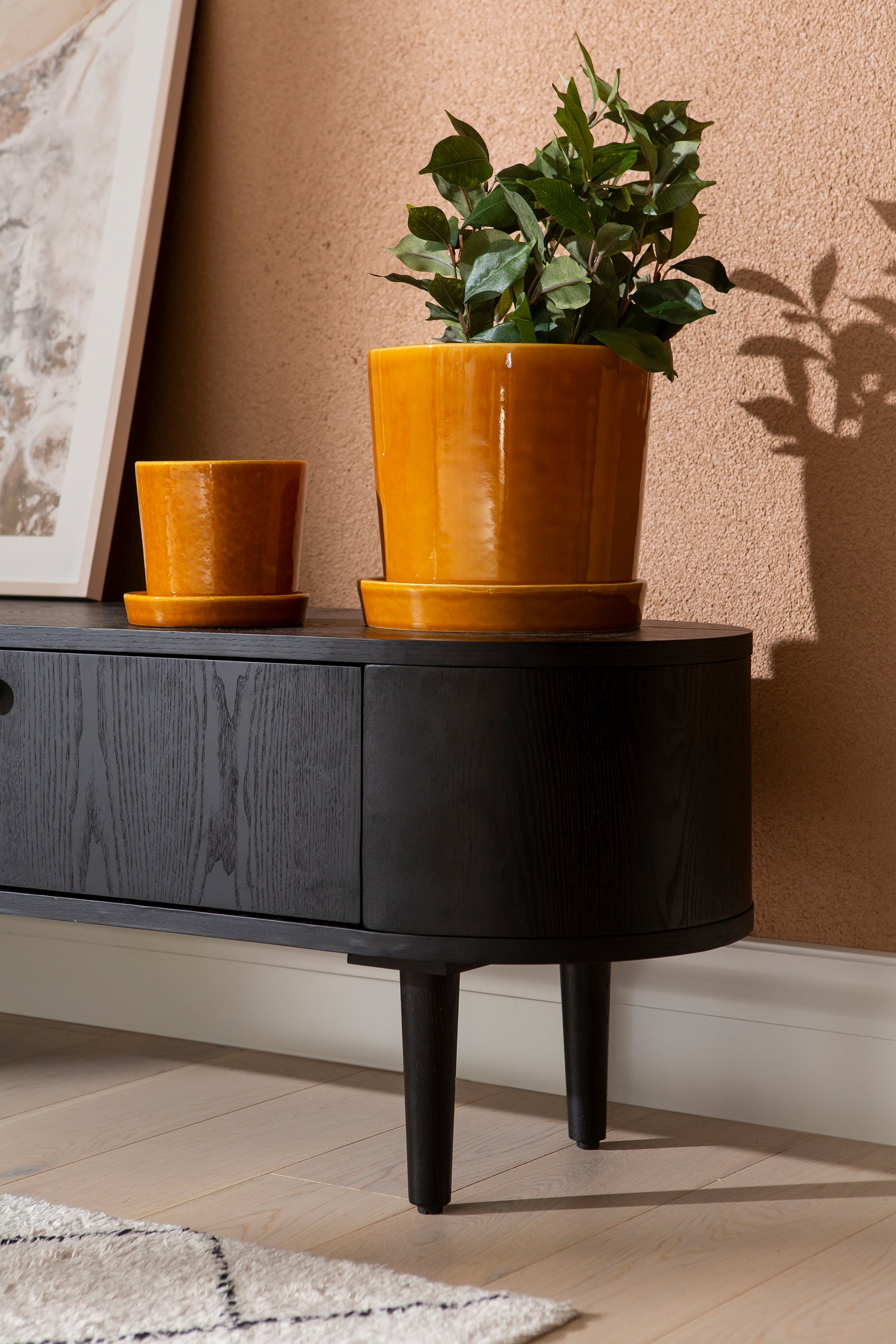 Rotondo Tv-taso 200cm musta