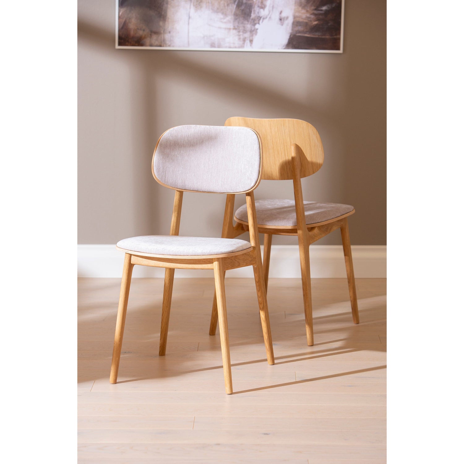 Starburst ruokatuoli, natural tammi / beige valencia istuin