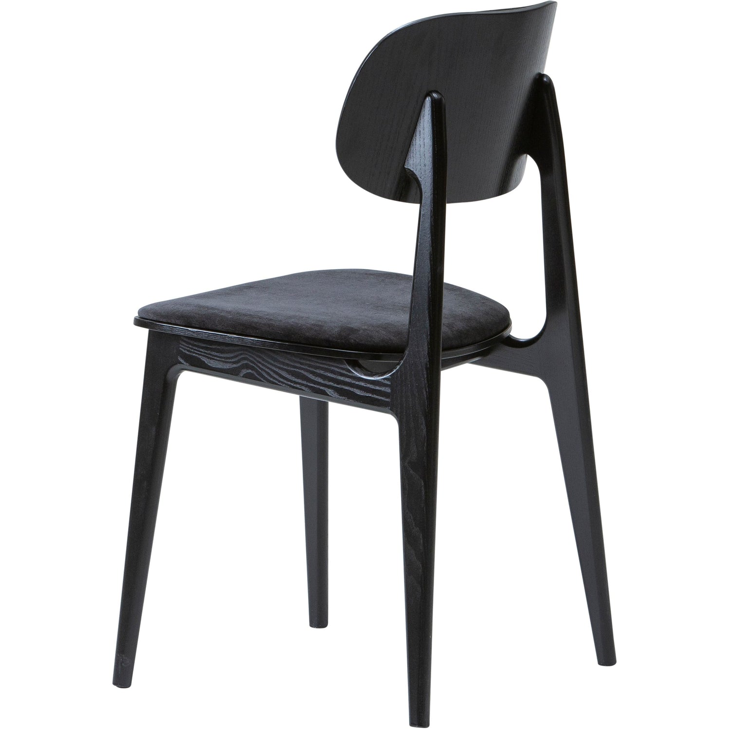 Starburst ruokatuoli, musta saarni / musta valencia istuin