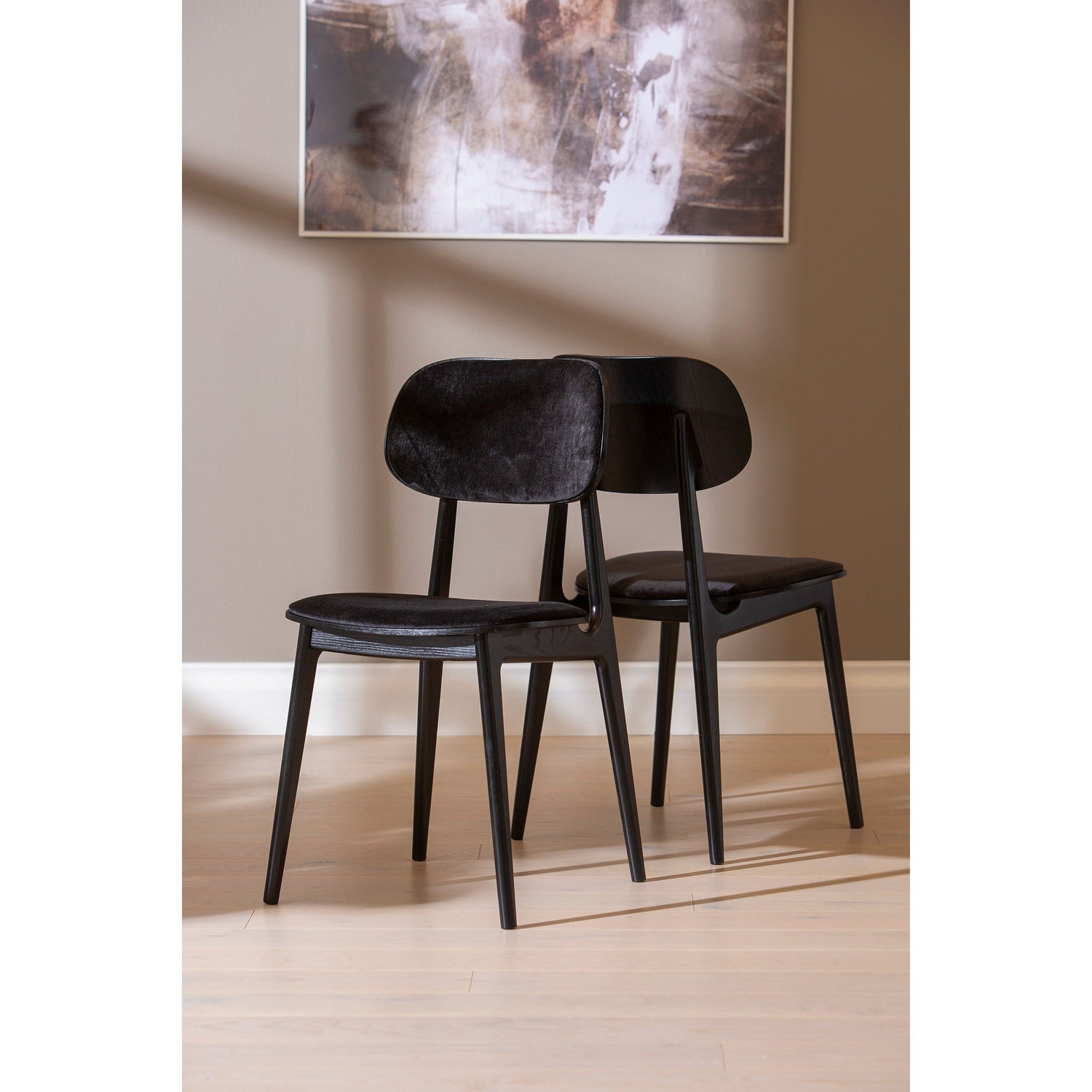 Starburst ruokatuoli, musta saarni / musta valencia istuin