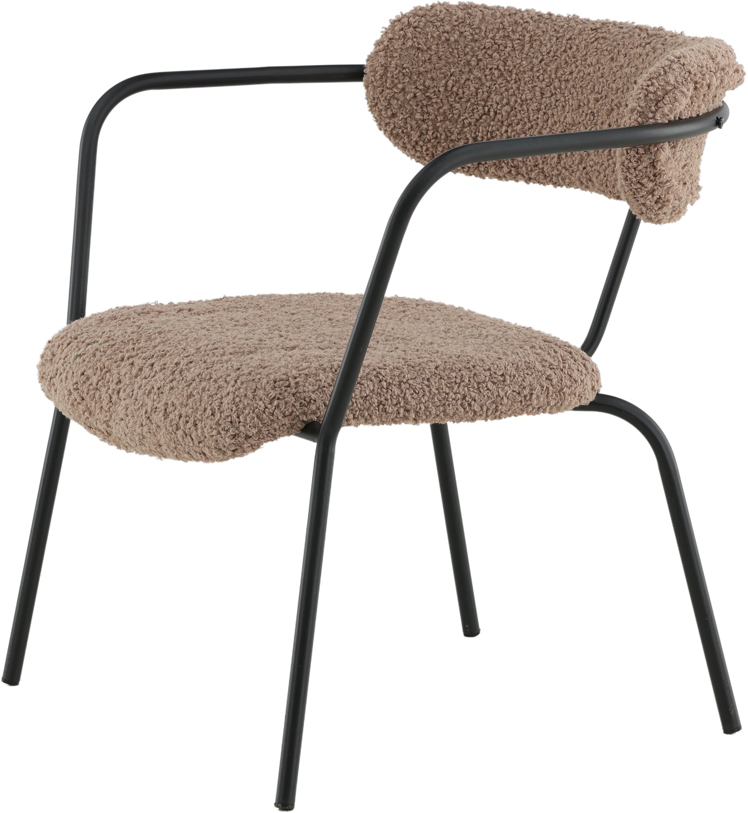 Duffy lounge-nojatuoli ruskea teddykarva