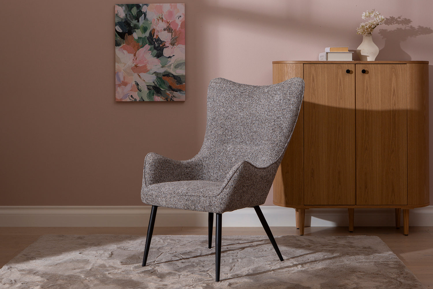 Lucy nojatuoli harmaa