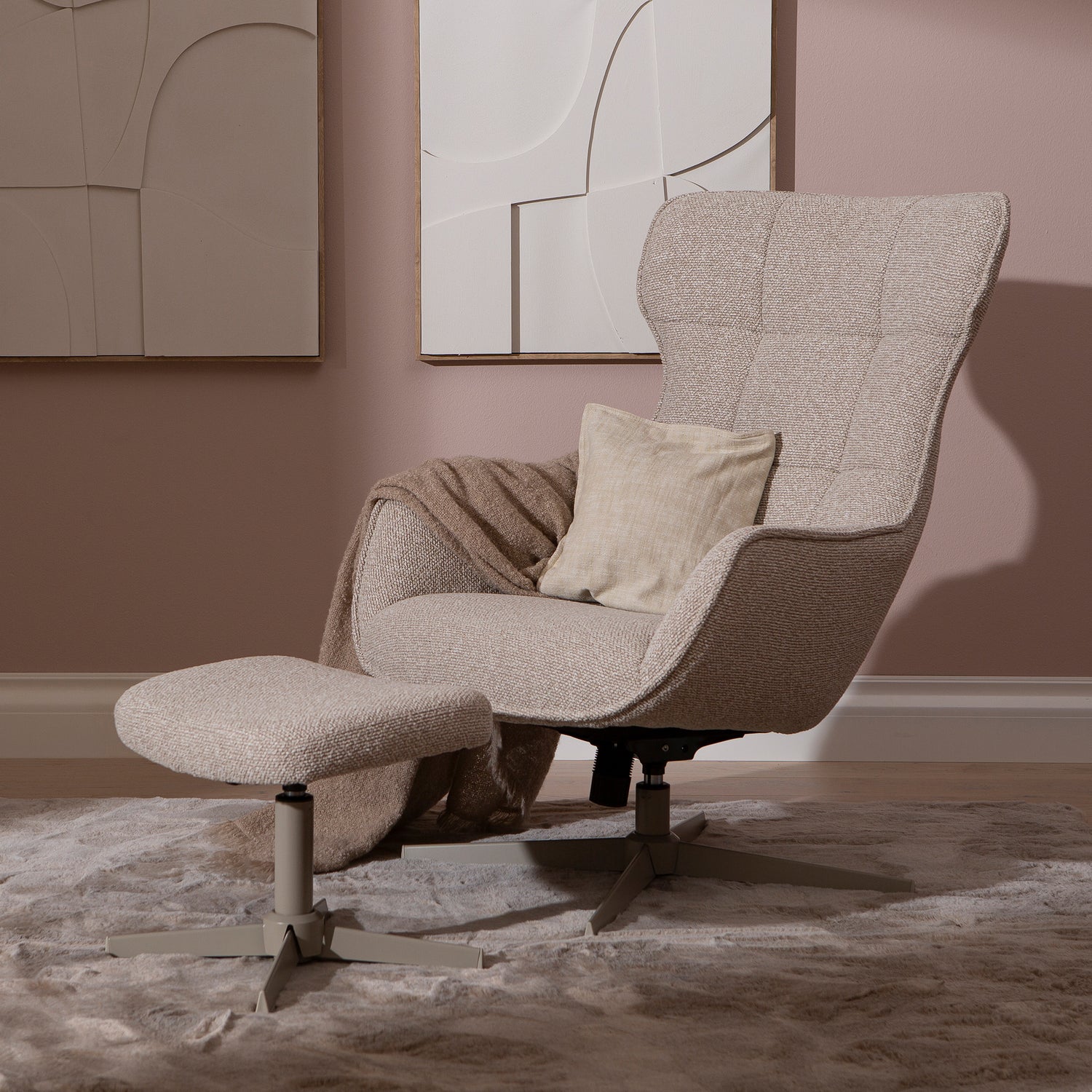 Wind tv-tuoli rahilla beige