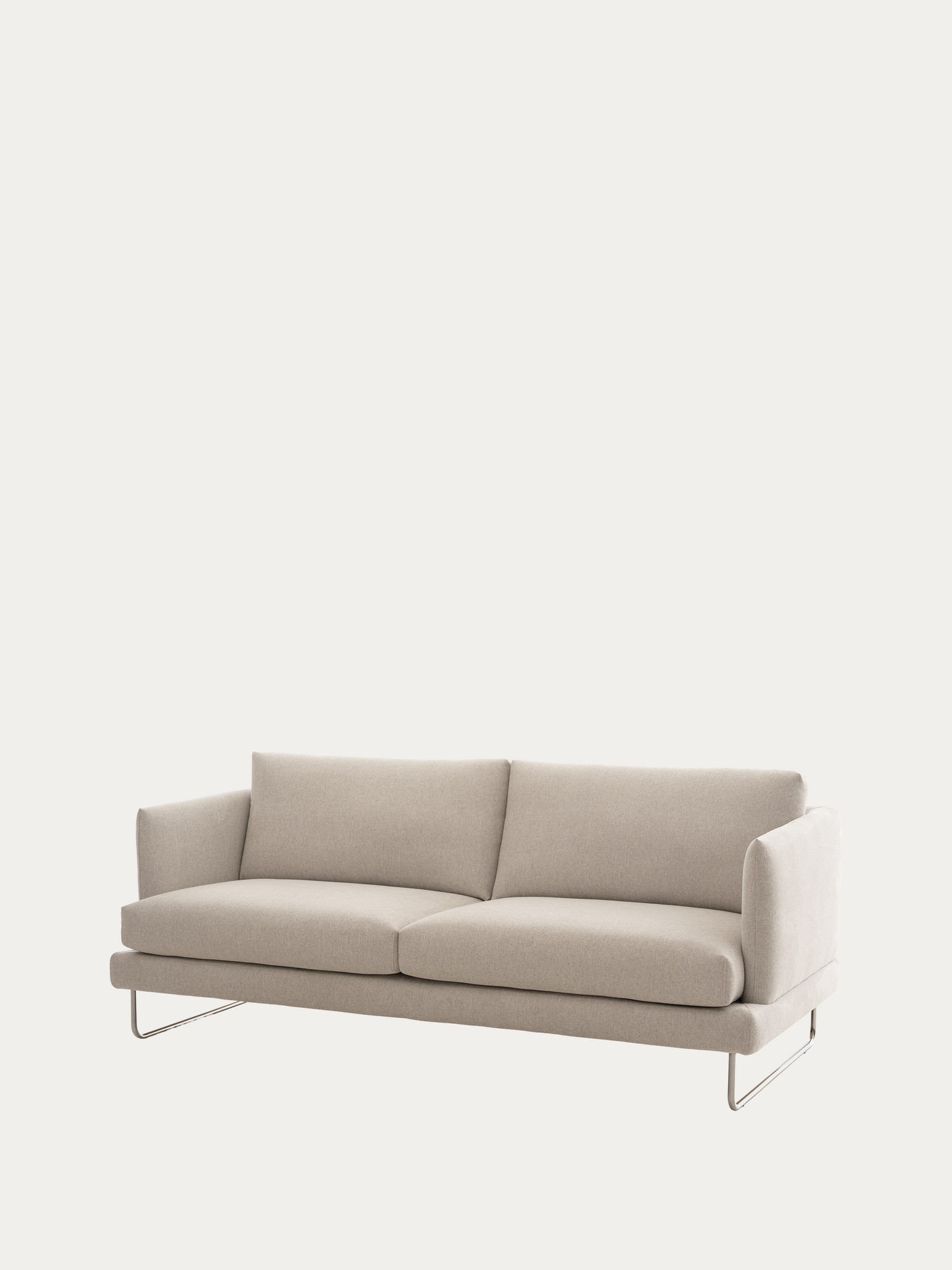 Jackson 3-istuttava sohva vaalea beige kampanjakangas