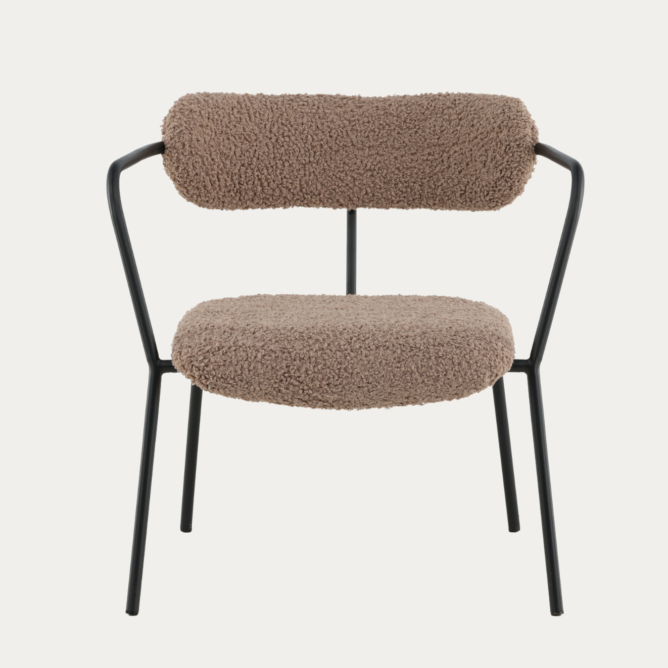 Duffy lounge-nojatuoli ruskea teddykarva