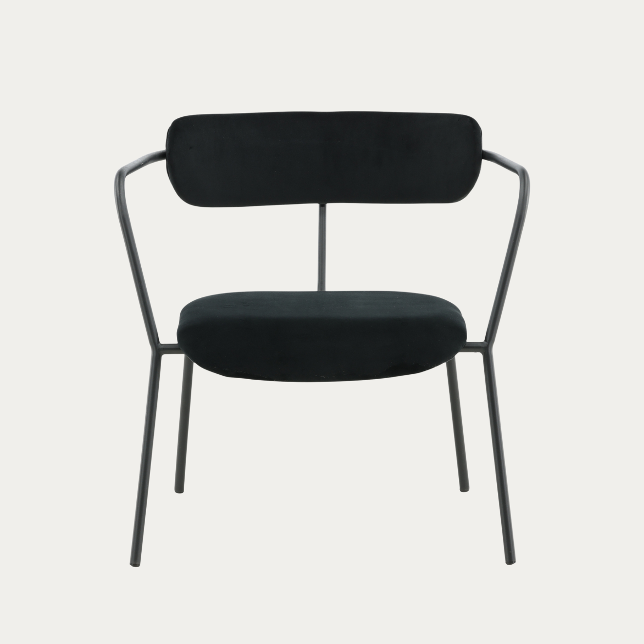 Duffy lounge-nojatuoli musta sametti