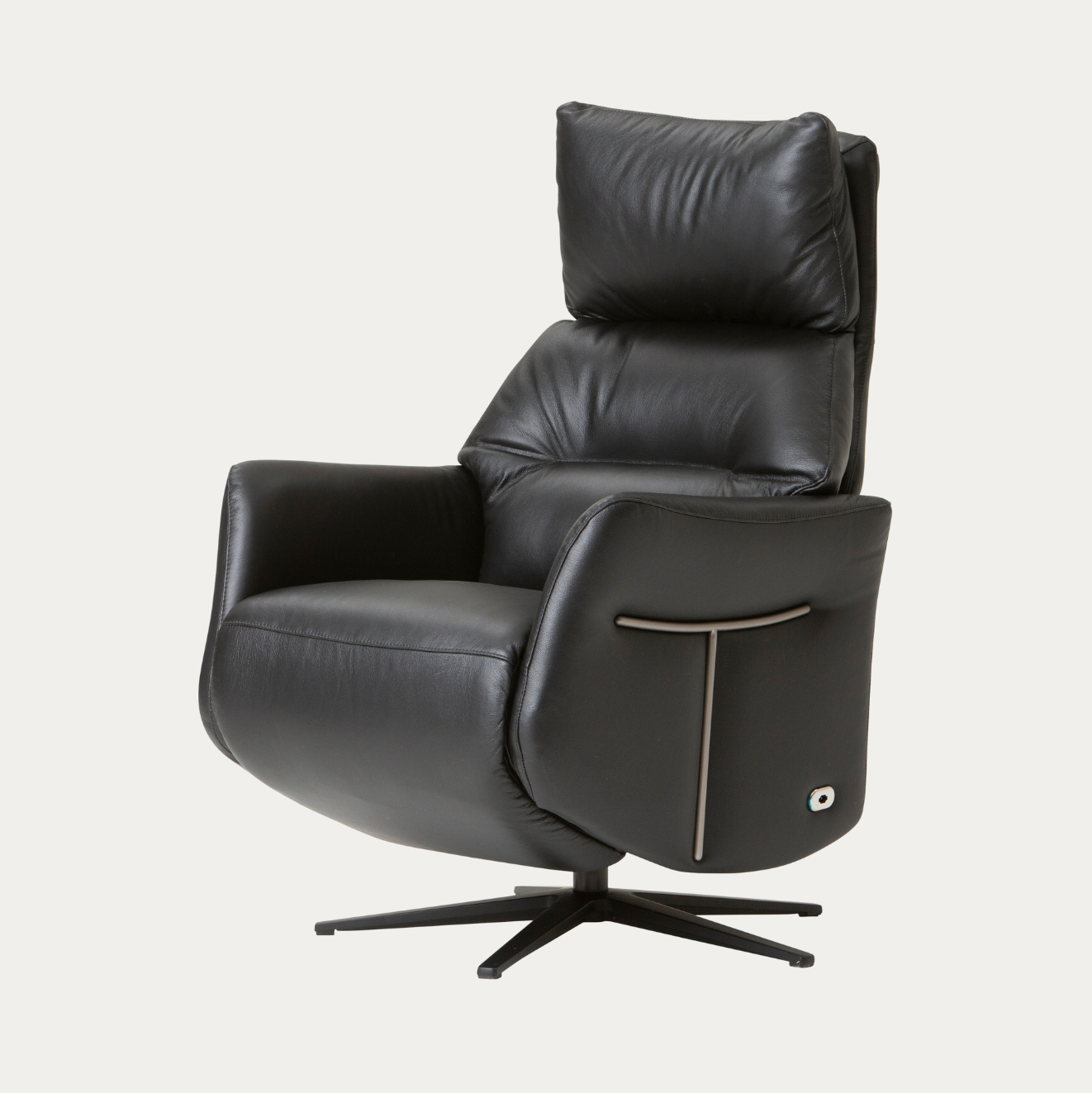 Lorenzo recliner Musta