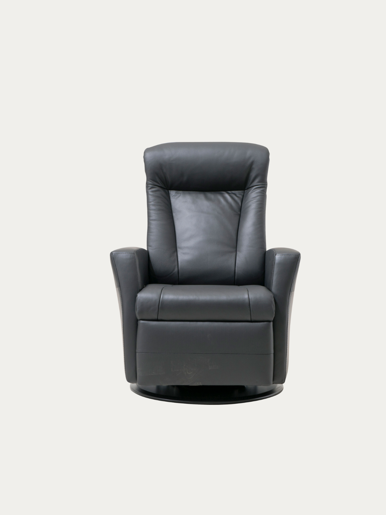 Prince recliner musta nahka