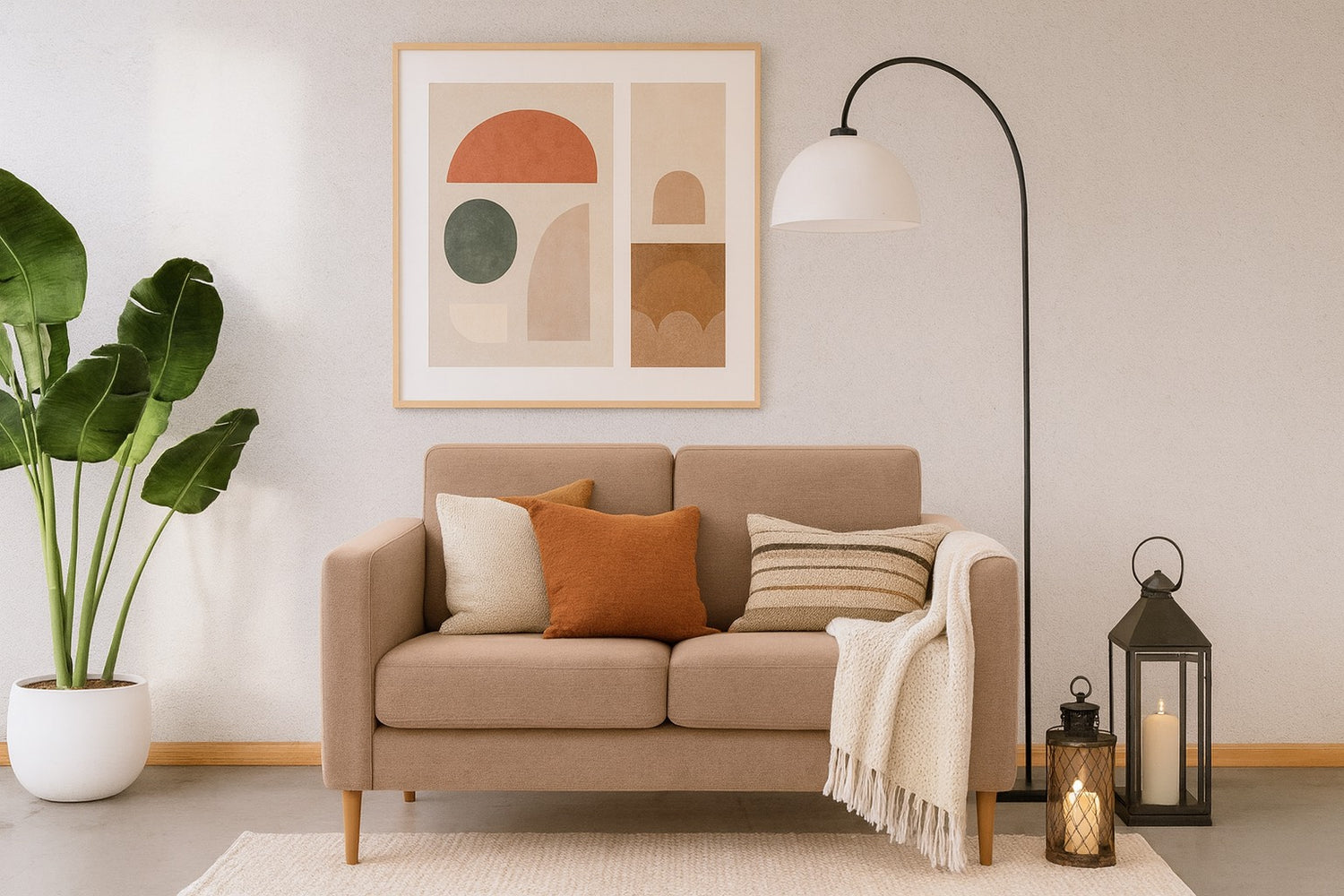 Ross 2-istuttava beige