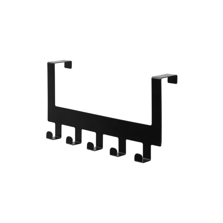 4Living Ovenylinaulakko musta 5 koukkua