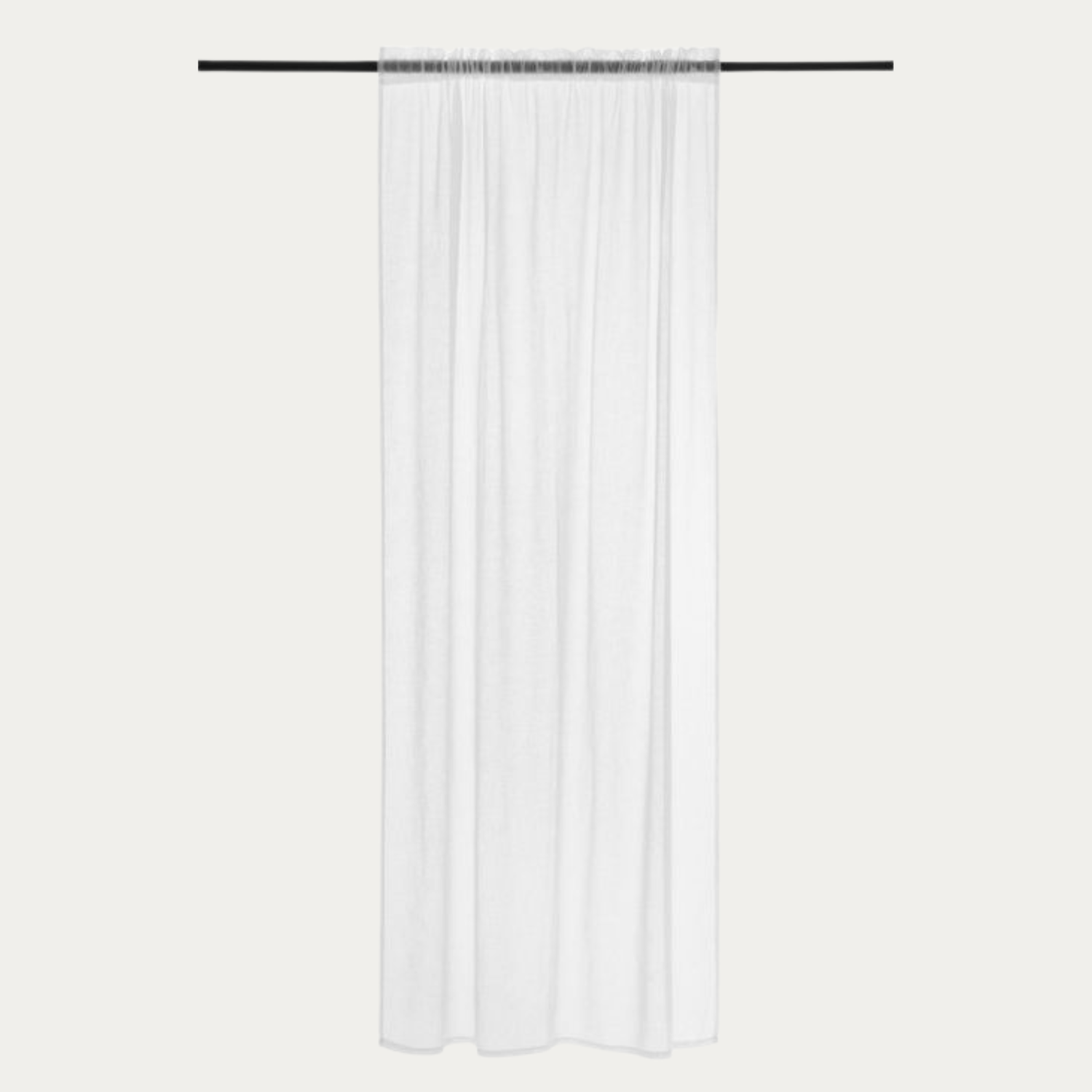 4Living Sivuverho Oliver 2 kpl valkoinen 140x240cm