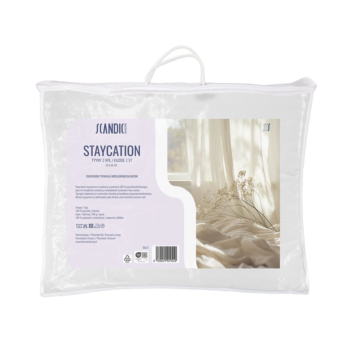 Scandic Collection Staycation 2 kpl:n tyynysetti 50x60cm