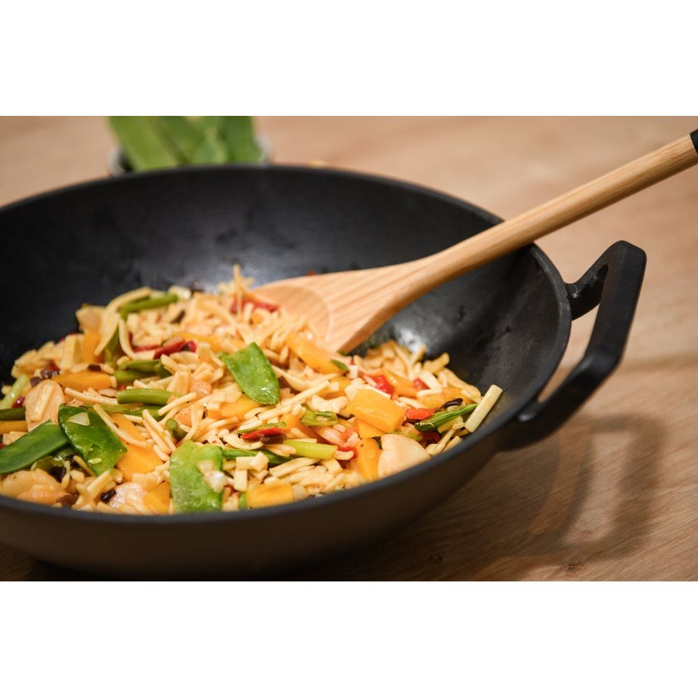 Maku wok pannu 30cm valurauta