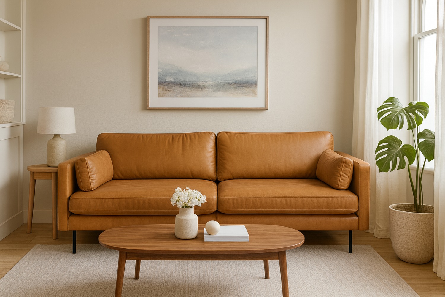 Copenhagen nordic 3-istuttava oranssi sametti