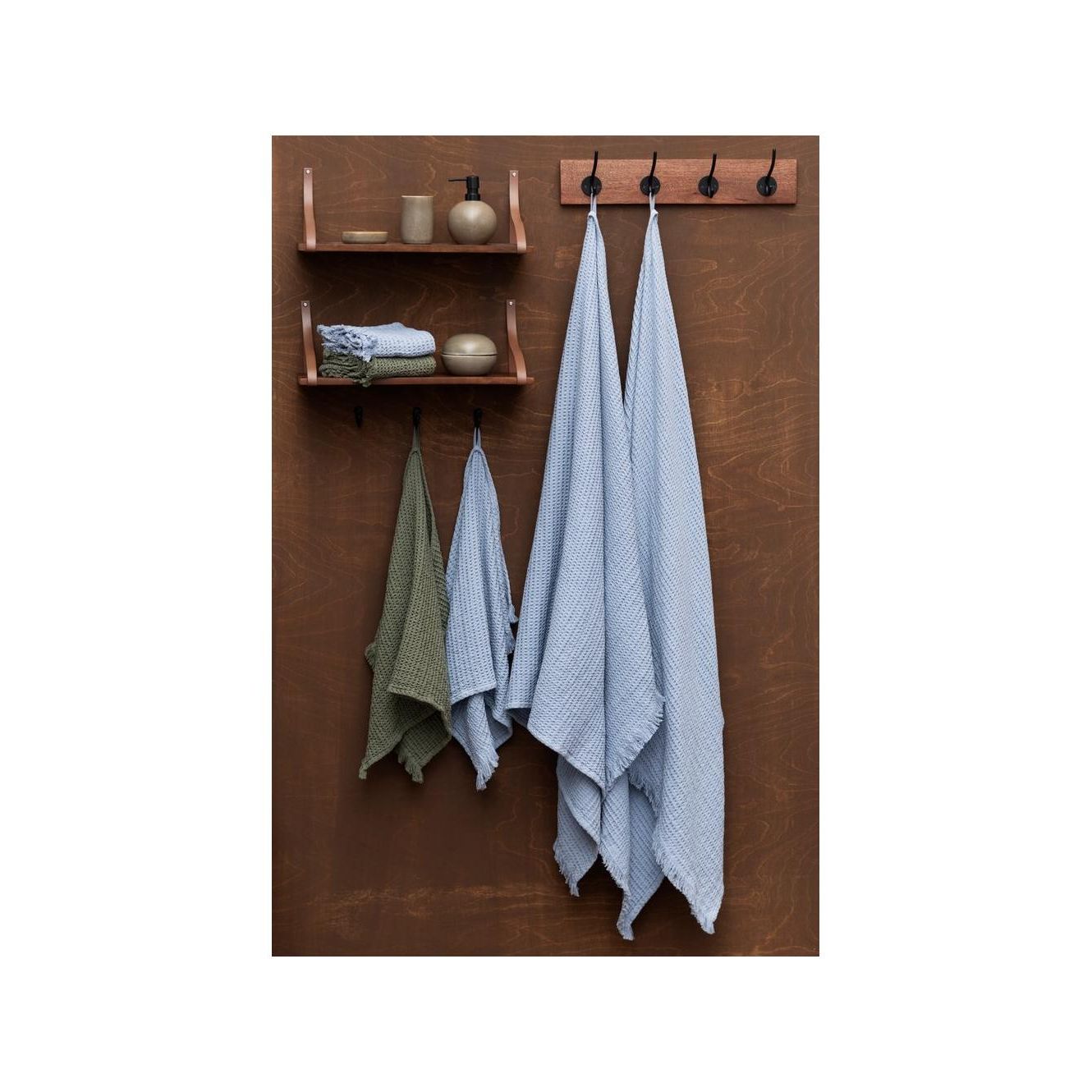 Fanni K käsipyyhe Ruutu taivaansininen