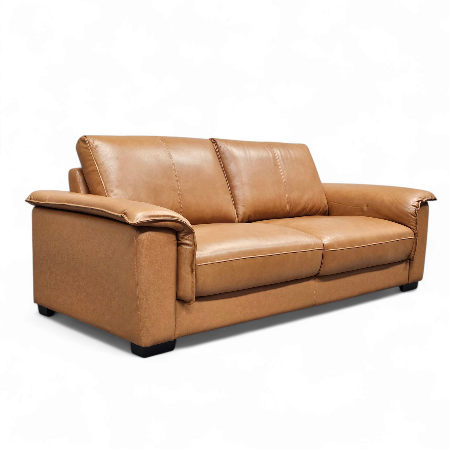 Halla 3-istuttava nahkasohva ruskea