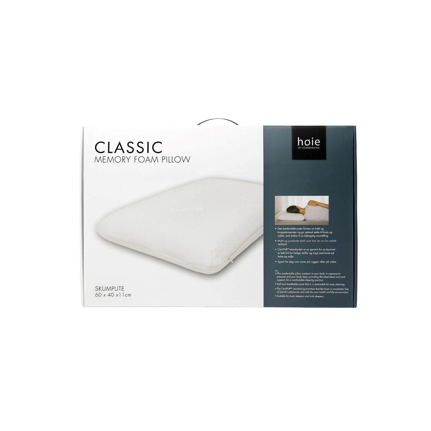 Hoie Classic Ergonominen Memory Foam tyyny