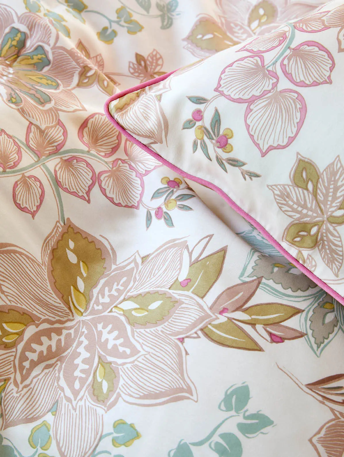 Hoie Cassandra satiinipussilakanasetti 150x210cm, roosa