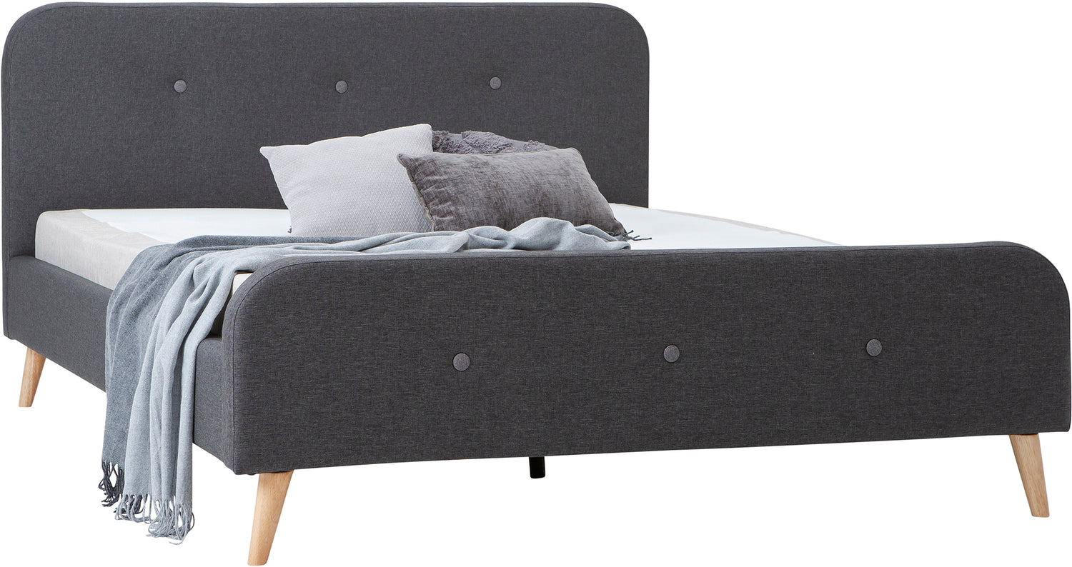 Hemma sängyn runko harmaa 160cm