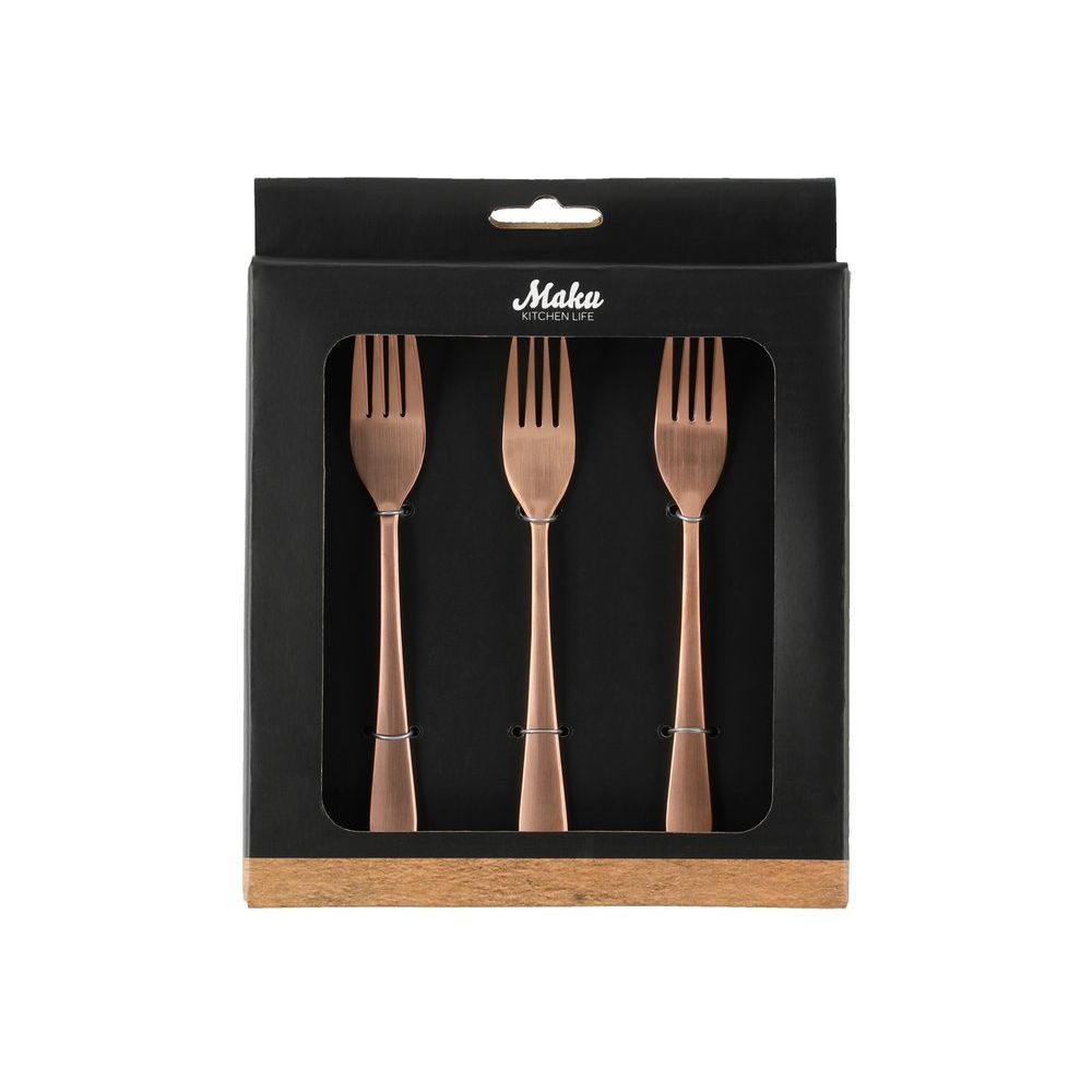 Maku Leivoshaarukka ruusukulta 6kpl