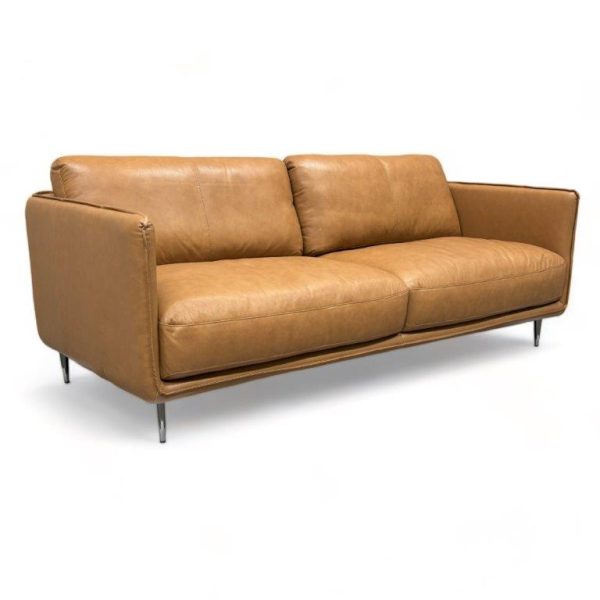 Moon 3 istuttava nahkasohva ruskea