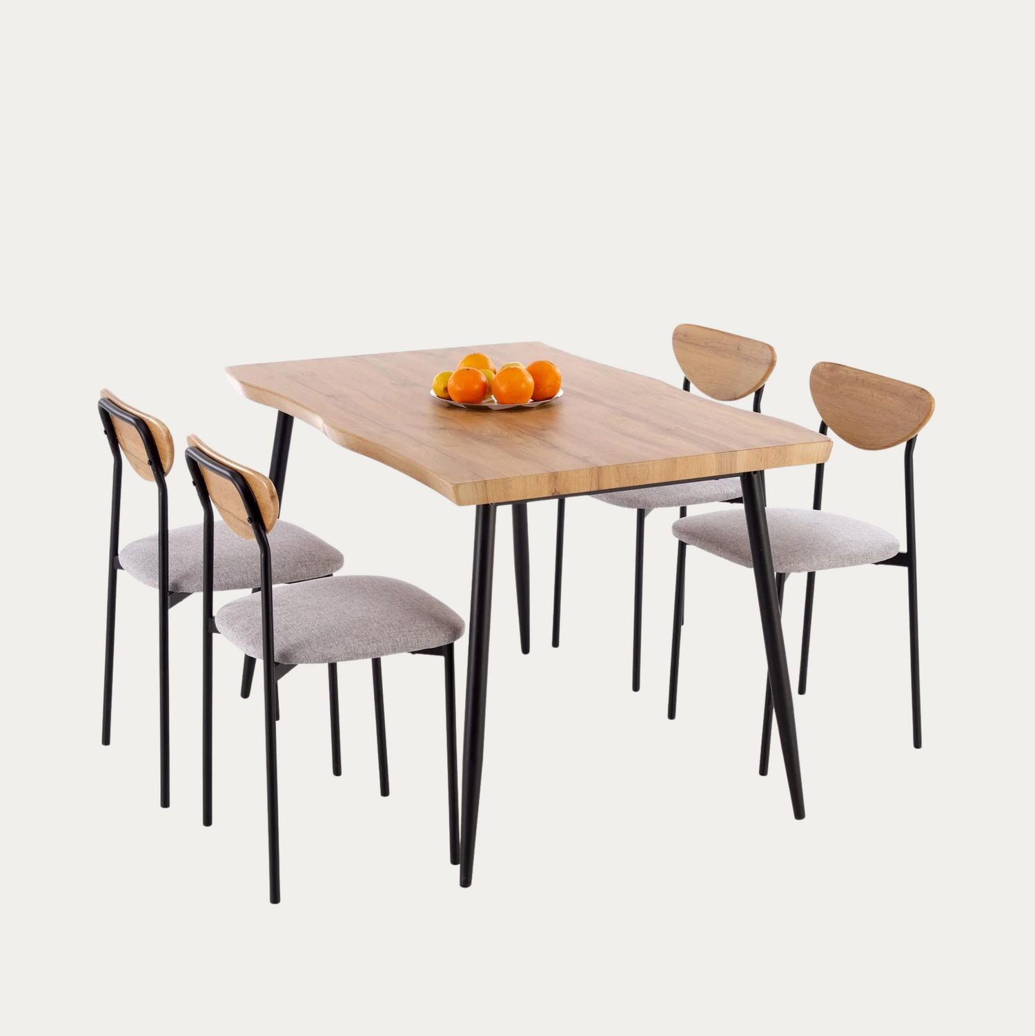 Dicky ruokaryhmä, pöytä ja 4 tuolia