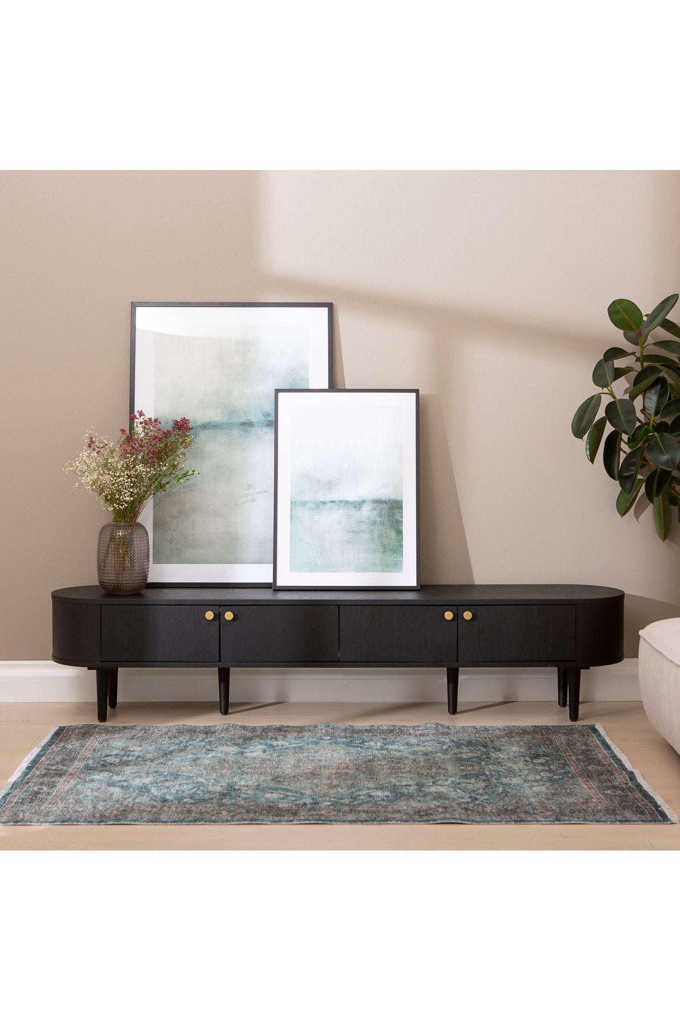 Rotondo Tv-taso 200cm musta