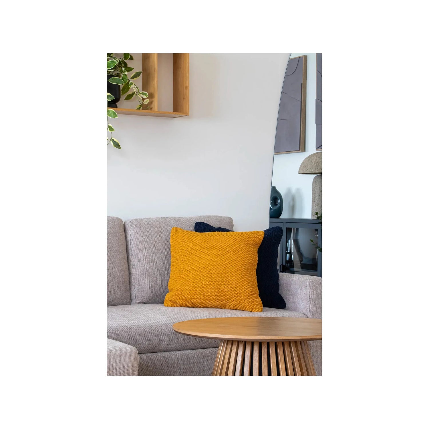 Santos koristetyyny 45 x 45 cm okra