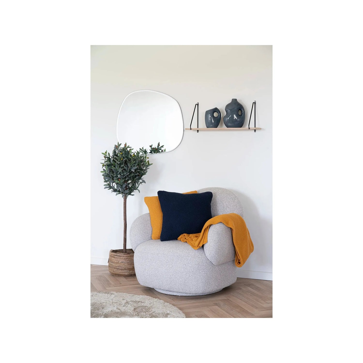 Santos koristetyyny 45 x 45 cm sininen