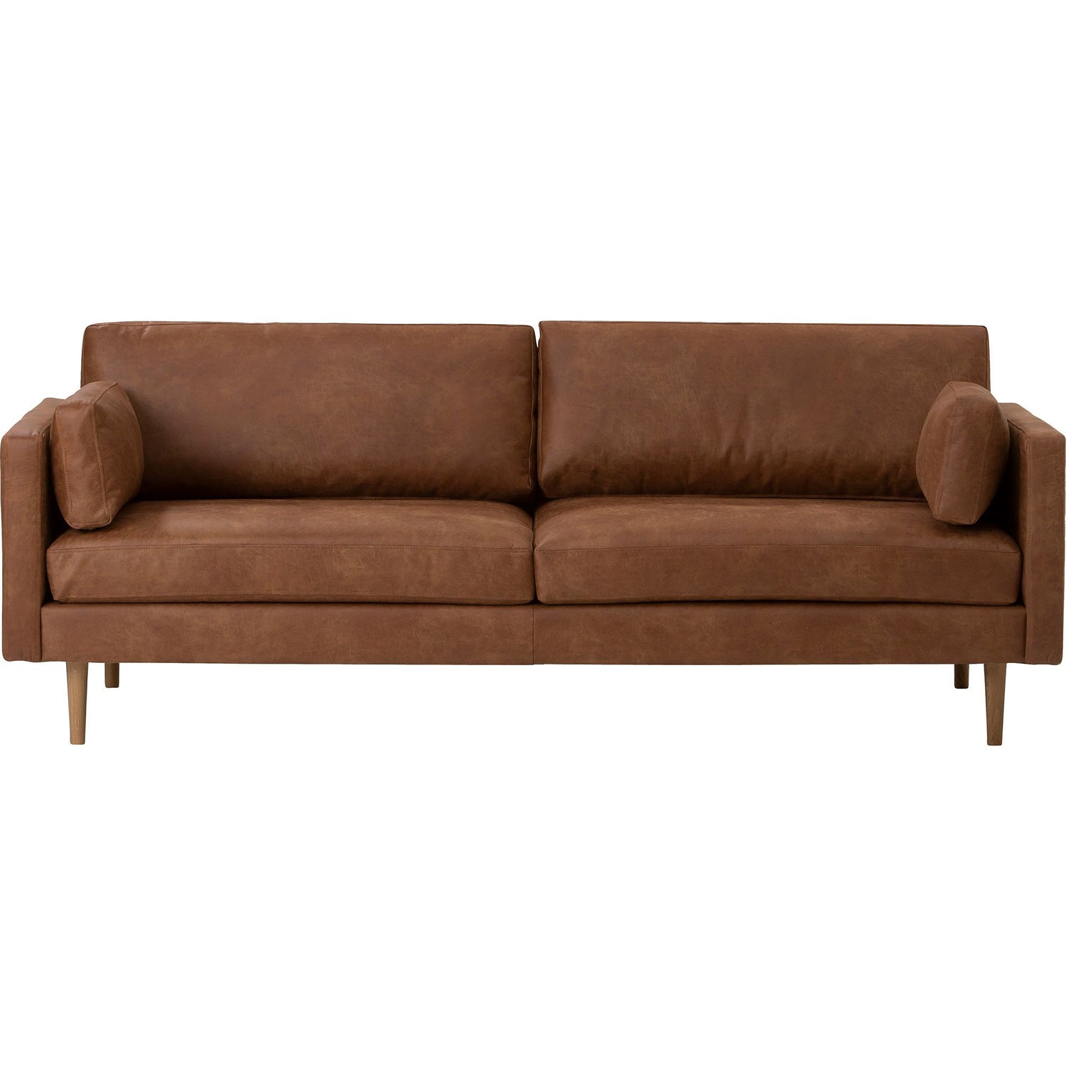 Scandic Collection Copenhagen Nordic 3-istuttava, bonded konjakki-3-istuttava sohva-Scandic collection-Ryhdikäs-Tukeva-Skandinaavinen-Finlandia Living