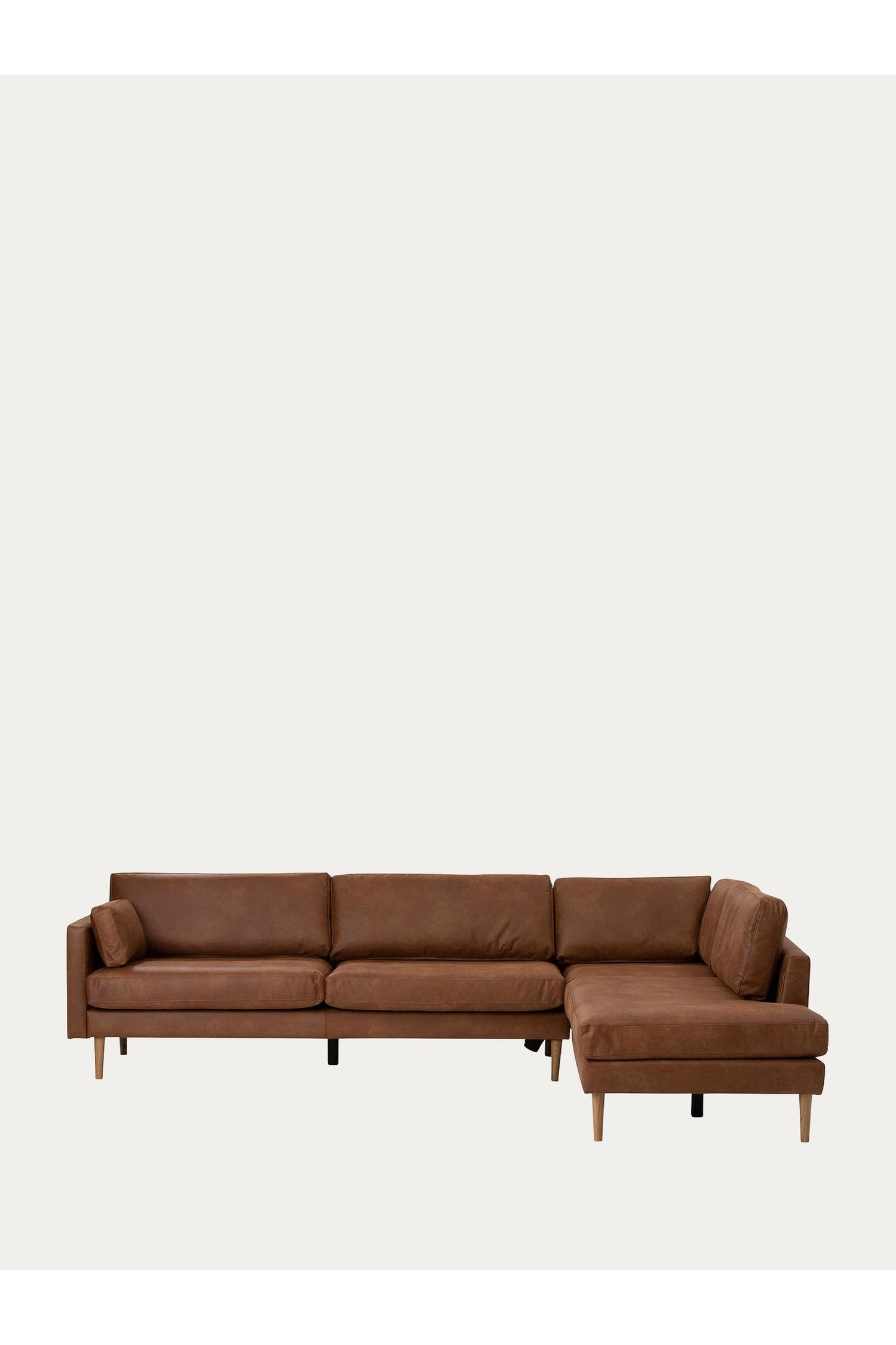 Scandic Collection Copenhagen Nordic avokulmasohva, bonded konjakki-Avokulma sohva-Scandic collection-Ryhdikäs-Tukeva-Skandinaavinen-Finlandia Living