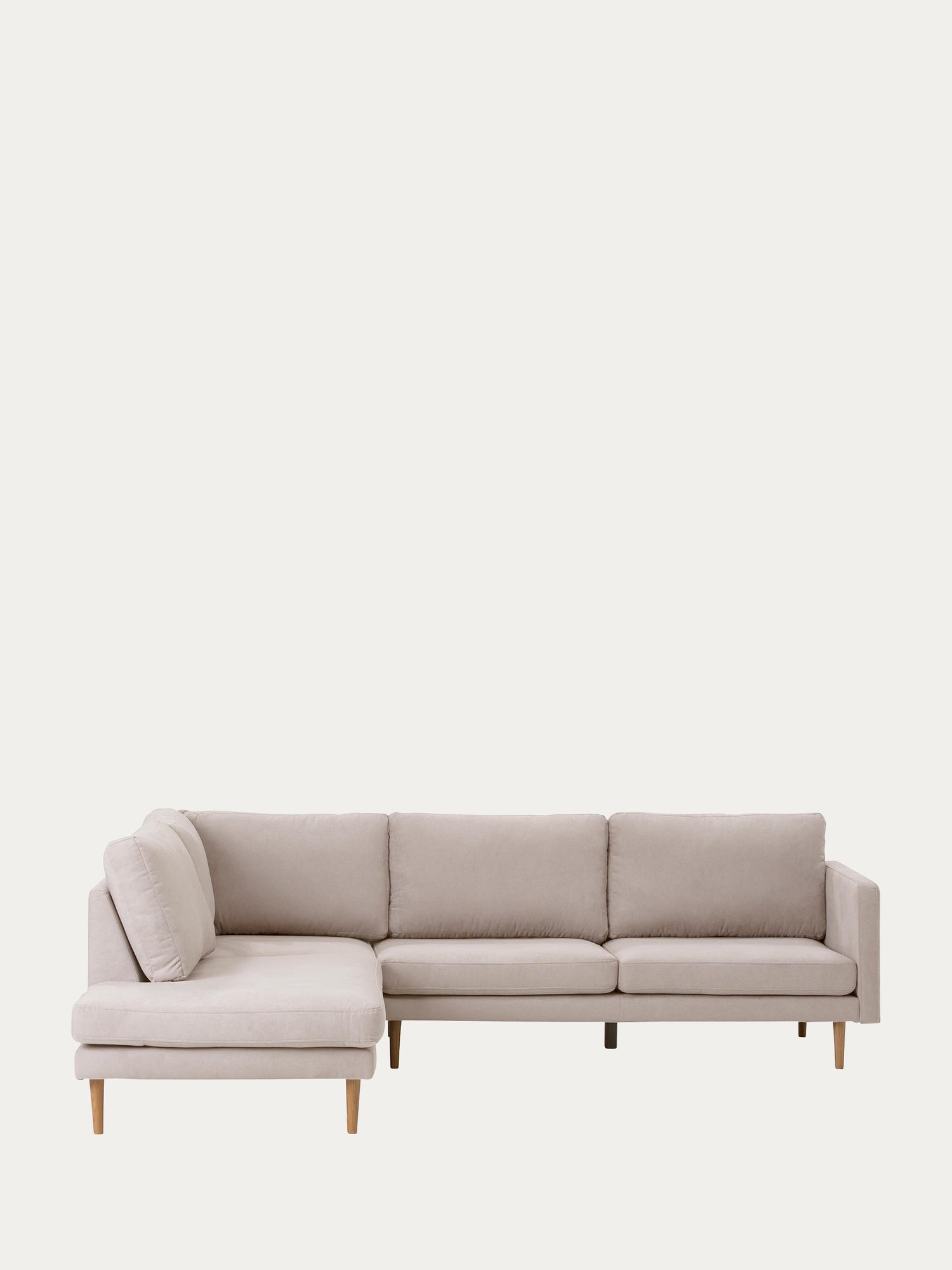 Scandic Collection Copenhagen avokulmasohva, Soro beige-Avokulma sohva-Scandic collection-Ryhdikäs-Tukeva-Skandinaavinen-Finlandia Living