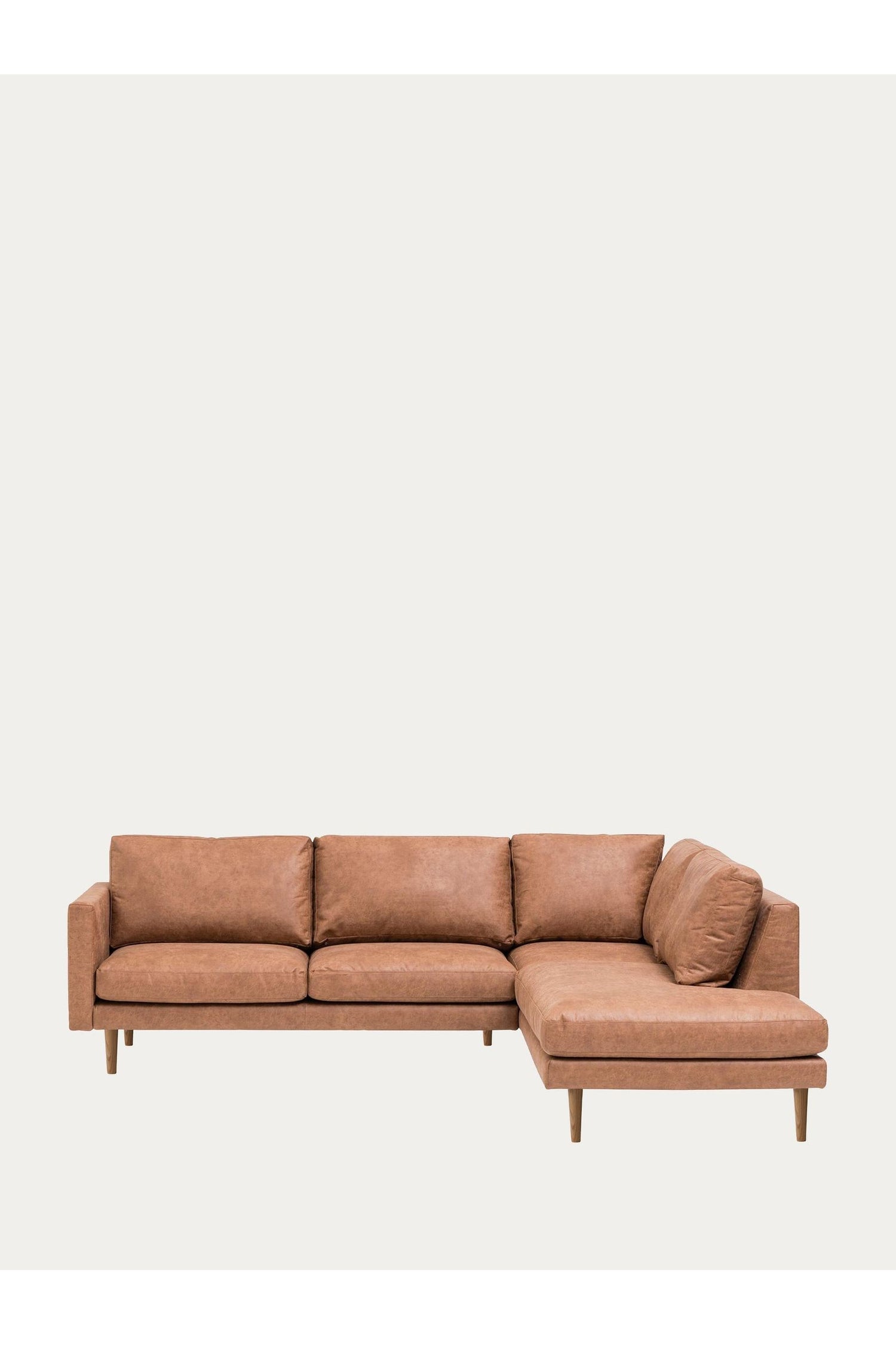 Scandic Collection Copenhagen avokulmasohva, bonded konjakki-Avokulma sohva-Scandic collection-Ryhdikäs-Tukeva-Skandinaavinen-Finlandia Living