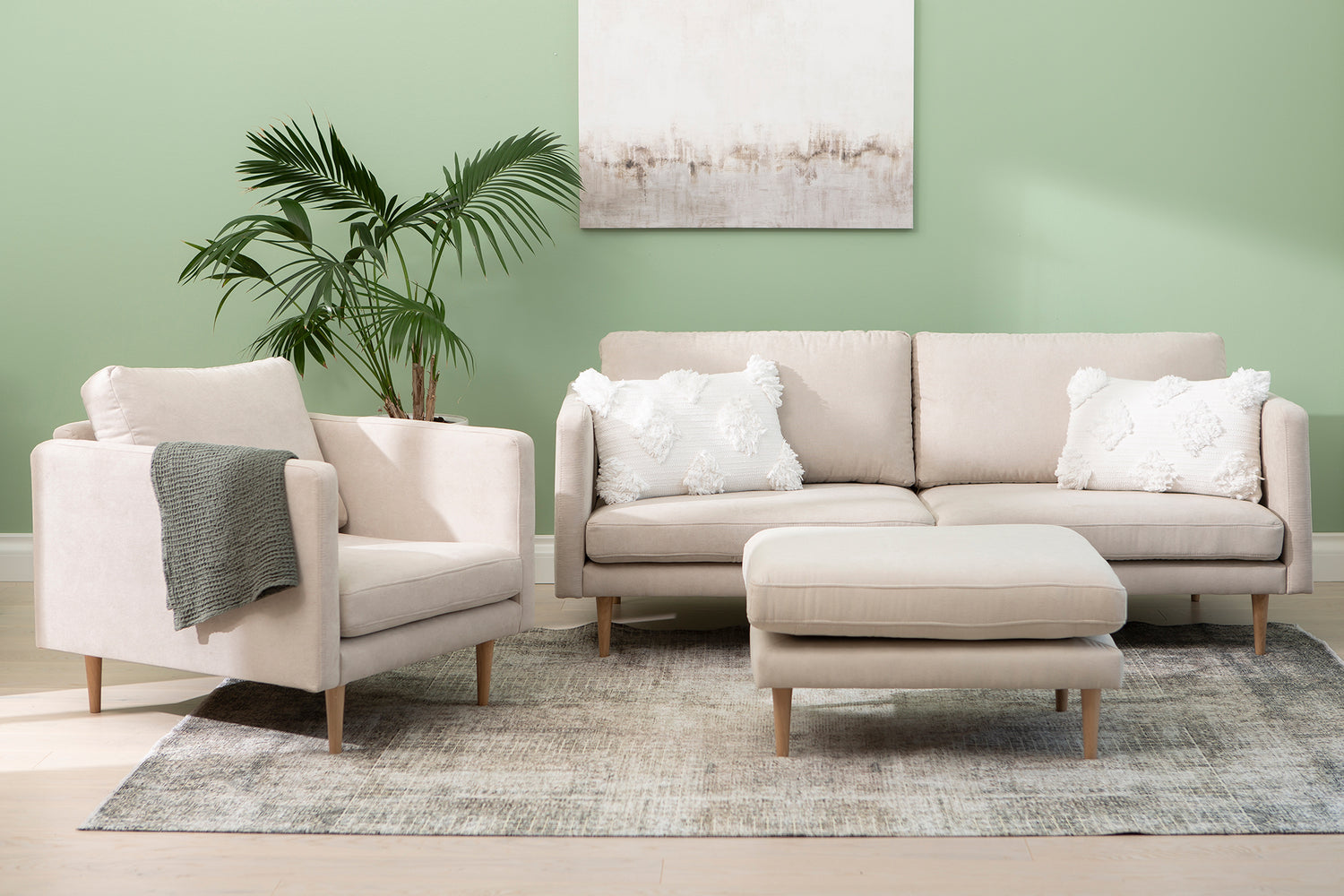Scandic Collection Copenhagen nojatuoli, Soro beige-Nojatuolit-Scandic collection-Ryhdikäs-Tukeva-Skandinaavinen-Finlandia Living