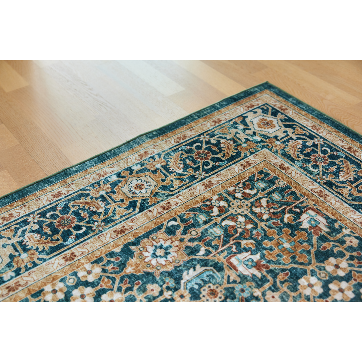 Vallila Jalokivi matto turkoosi