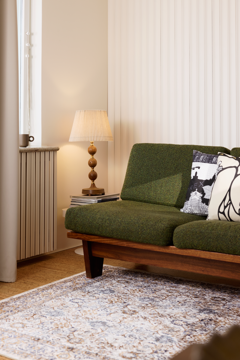 Vallila Jalokivi matto beige-sininen