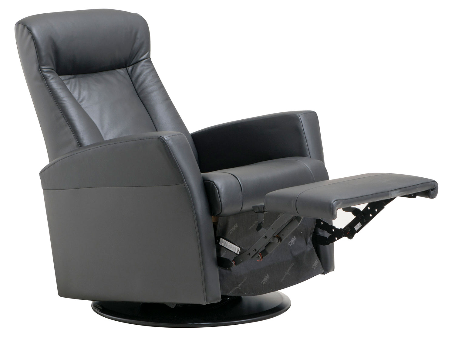 Prince recliner musta nahka