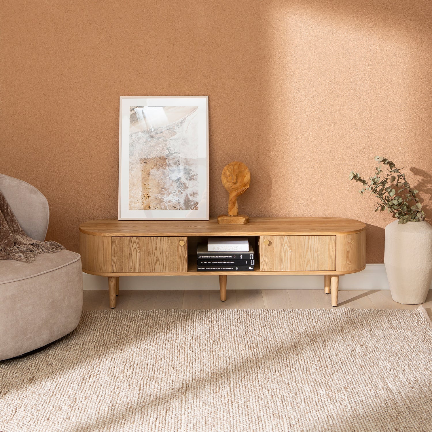 Rotondo Tv-taso 160cm natural