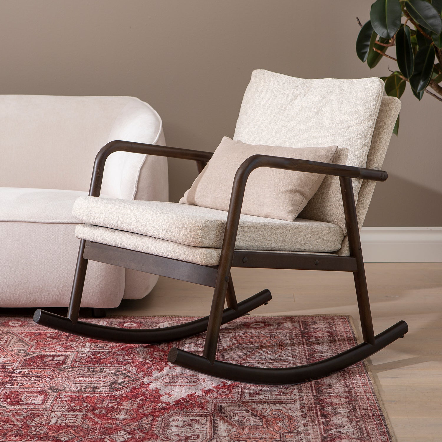 Swan keinutuoli beige