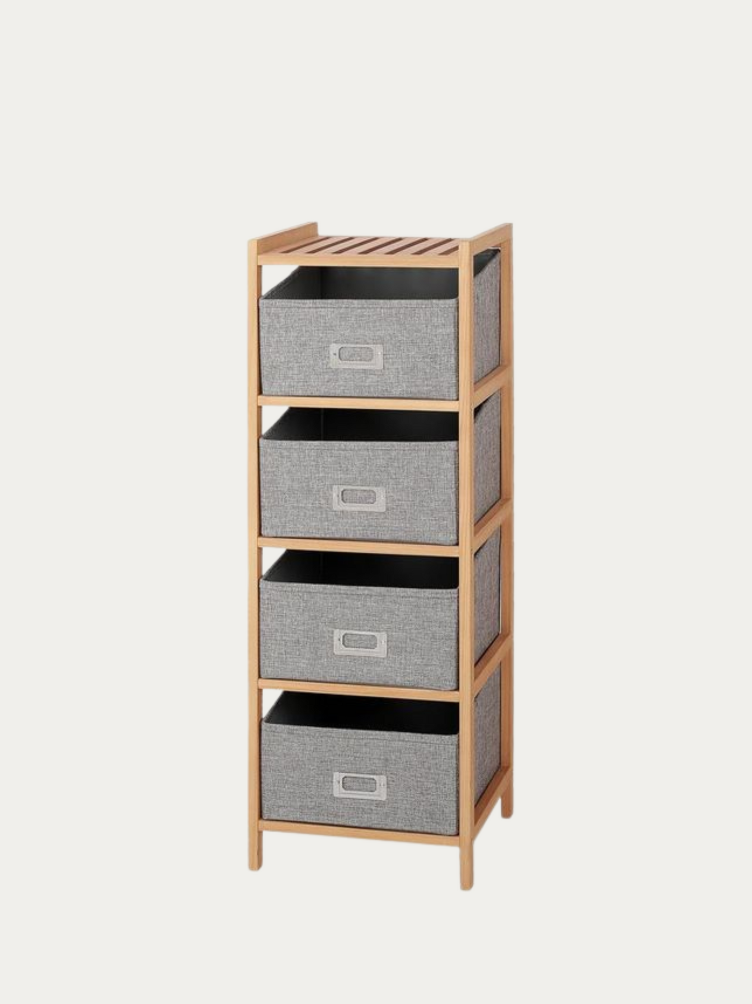 Reia hylly neljällä laatikolla