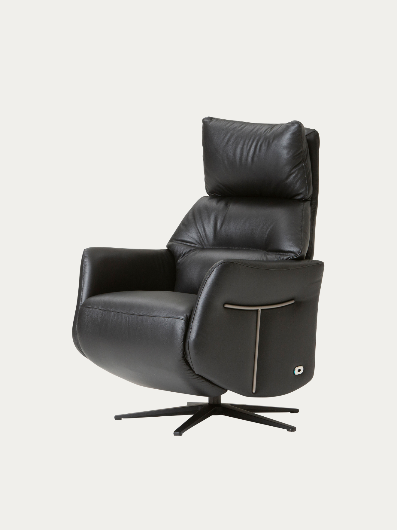 Lorenzo recliner Musta