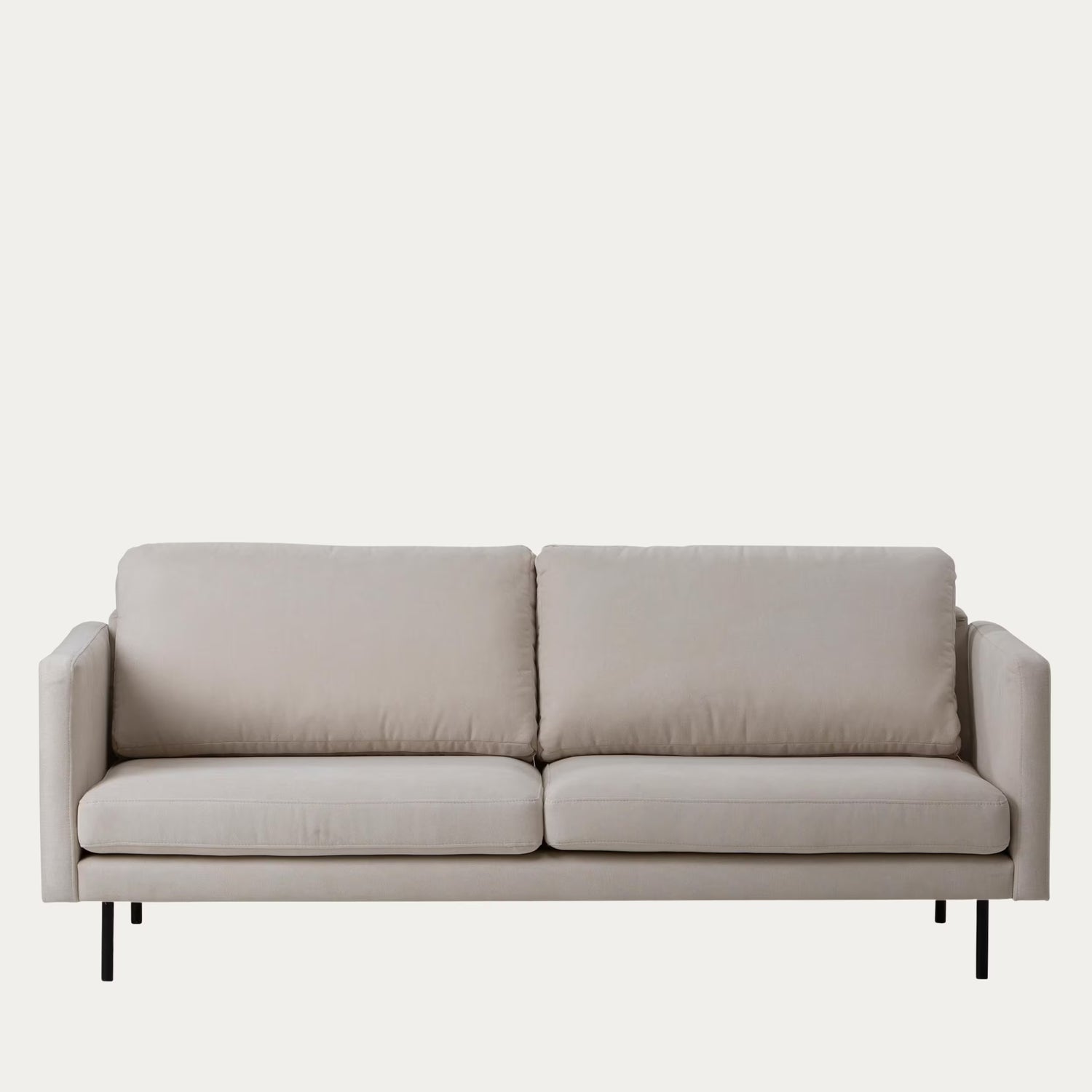 Copenhagen 3-istuttava Soro beige mustat jalat