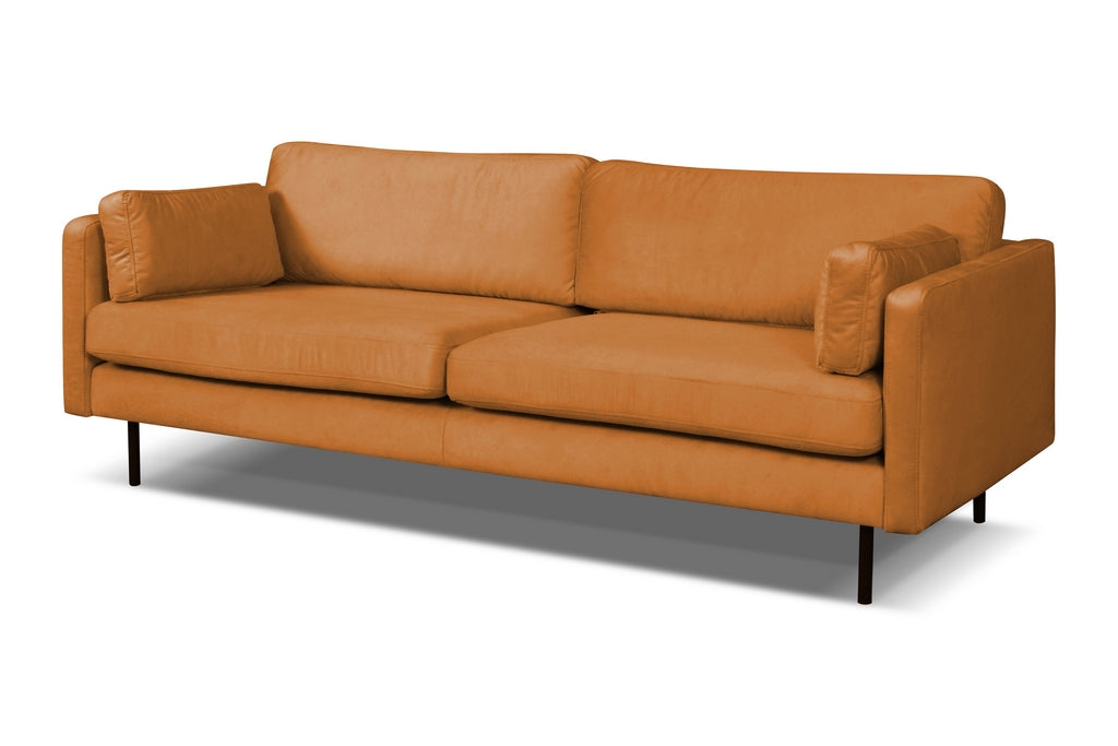 Copenhagen nordic 3-istuttava oranssi sametti