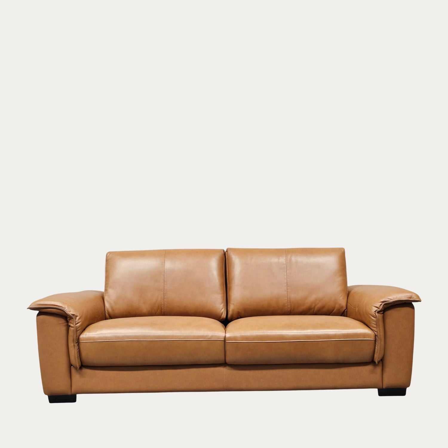 Halla 3-istuttava nahkasohva ruskea