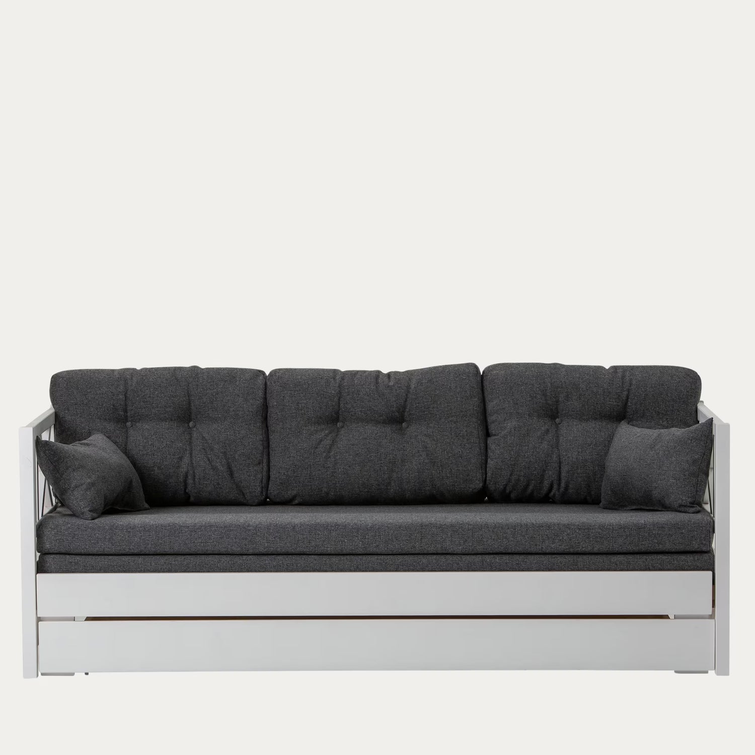 Hovi laverisohva tumman harmaat pehmusteet