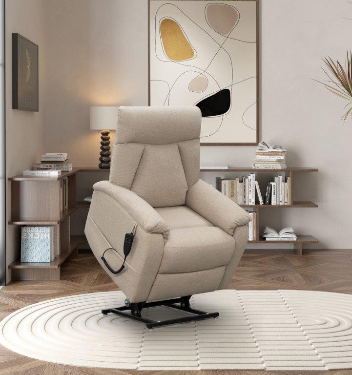 Sammy recliner nostoavustimella beige