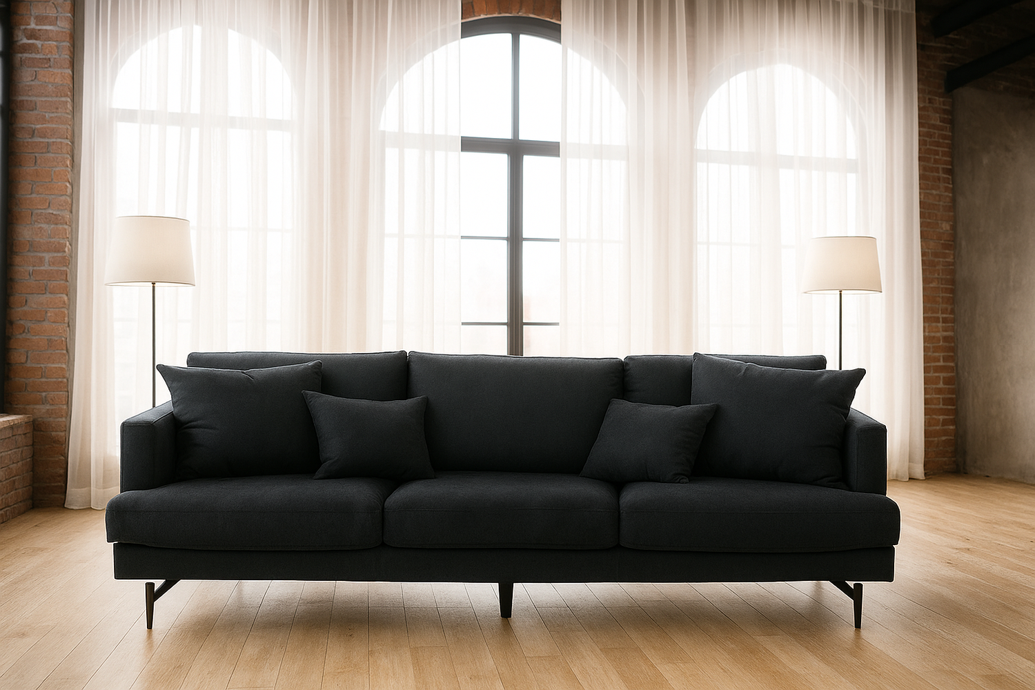 Sofia 3-istuttava Musta