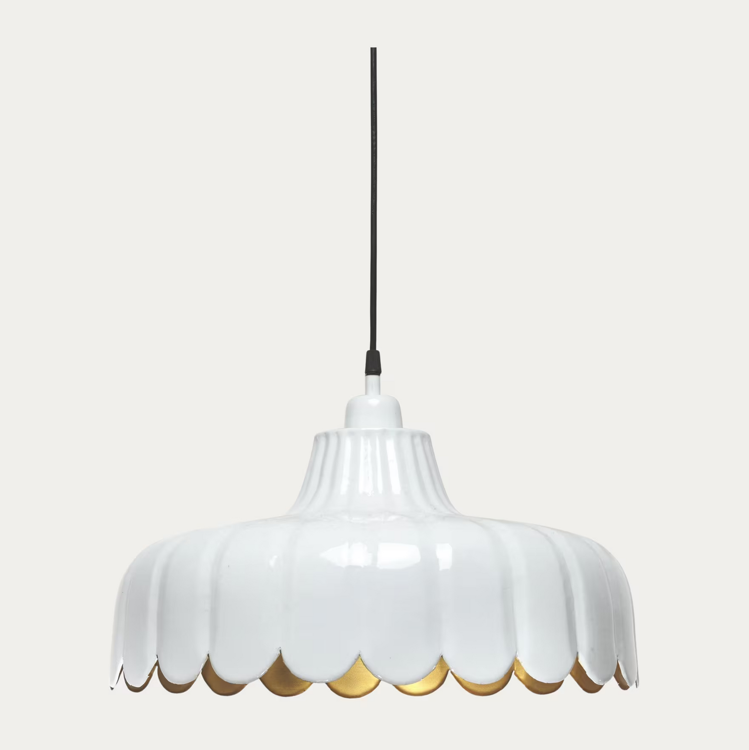 Wells kattovalaisin valkoinen/kulta