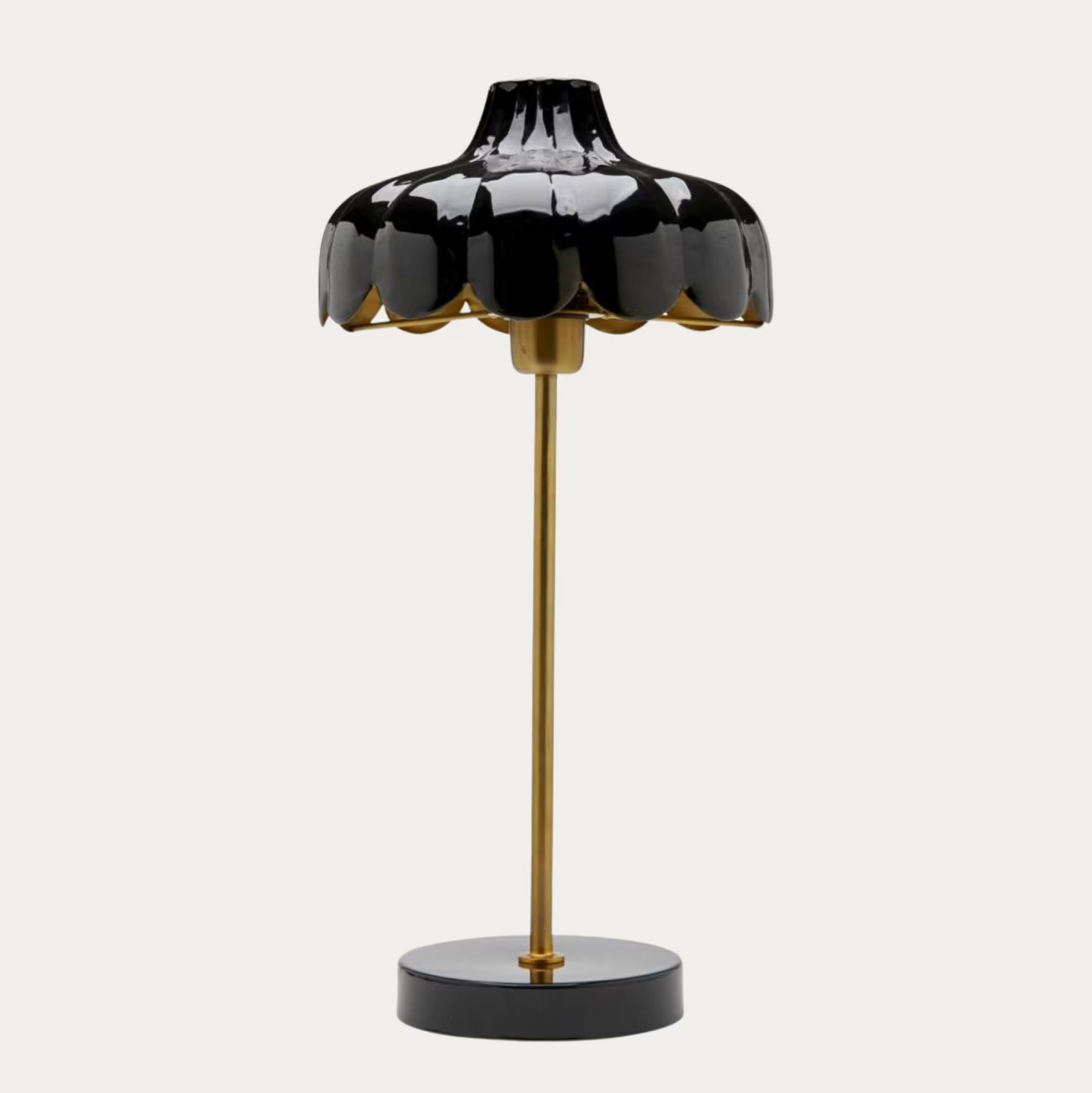 Wells pöytävalaisin musta/kulta